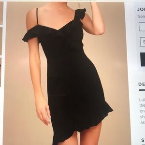 Lulus off the shoulder bodycon dress